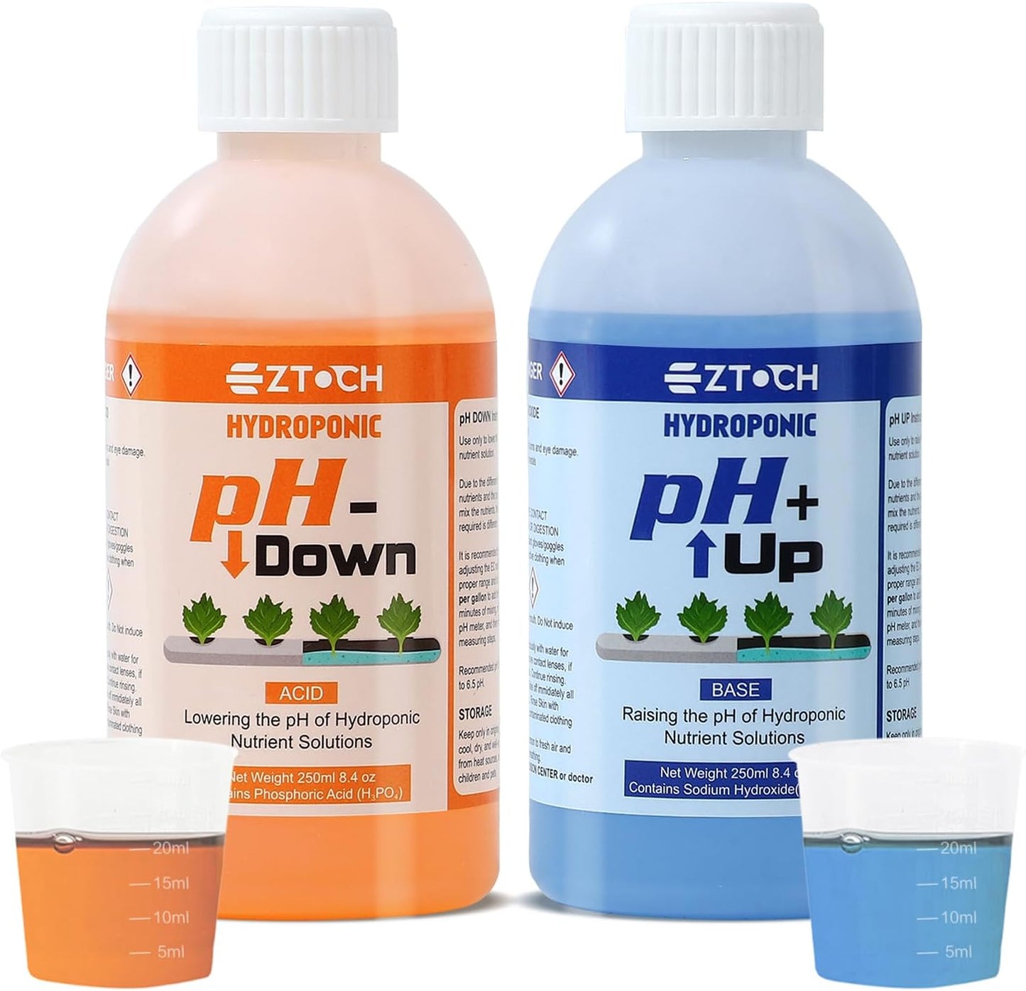 Ajustador pH para sistemas hidropónicos y soluciones de nutrientes