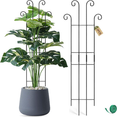 Estacas metal soporte plantas trepadoras exterior 32.6pulg
