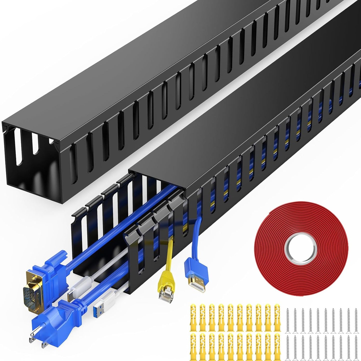 Canal cable 30.8pulg gestion cables escritorio