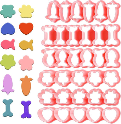 Juego de mini cortador de galletas para mascotas con 6 formas