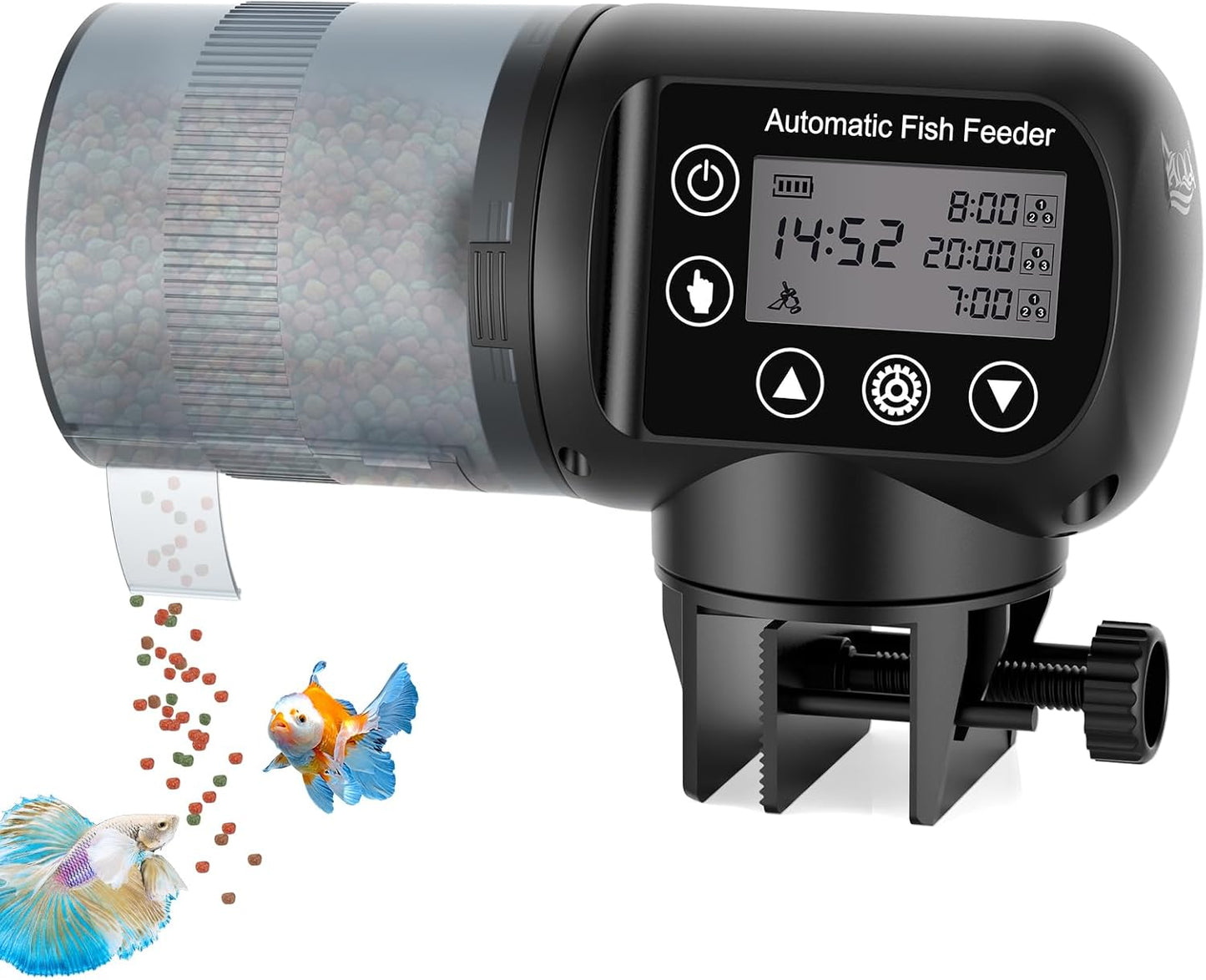 Comedero automático para peces con temporizador LCD 6.8oz