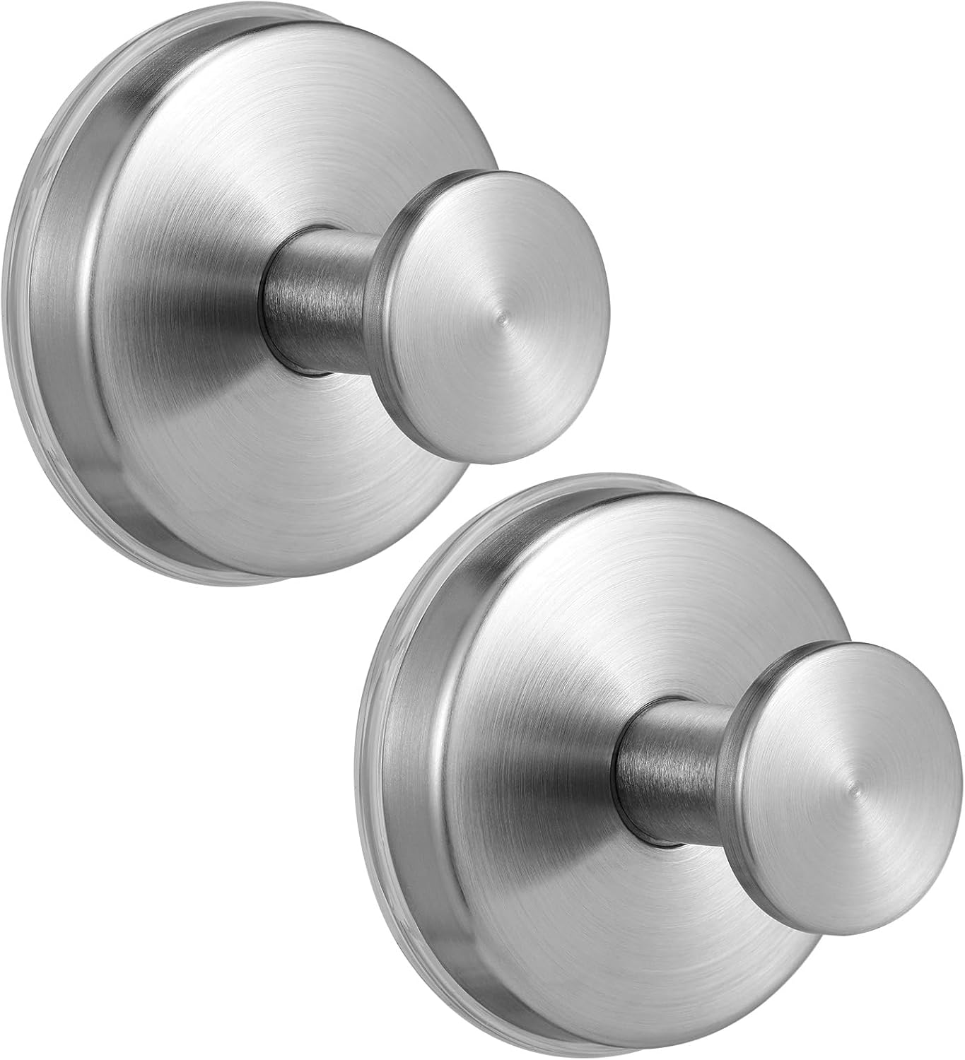 Ganchos ducha toalla acero inox sin taladro 2 pzas