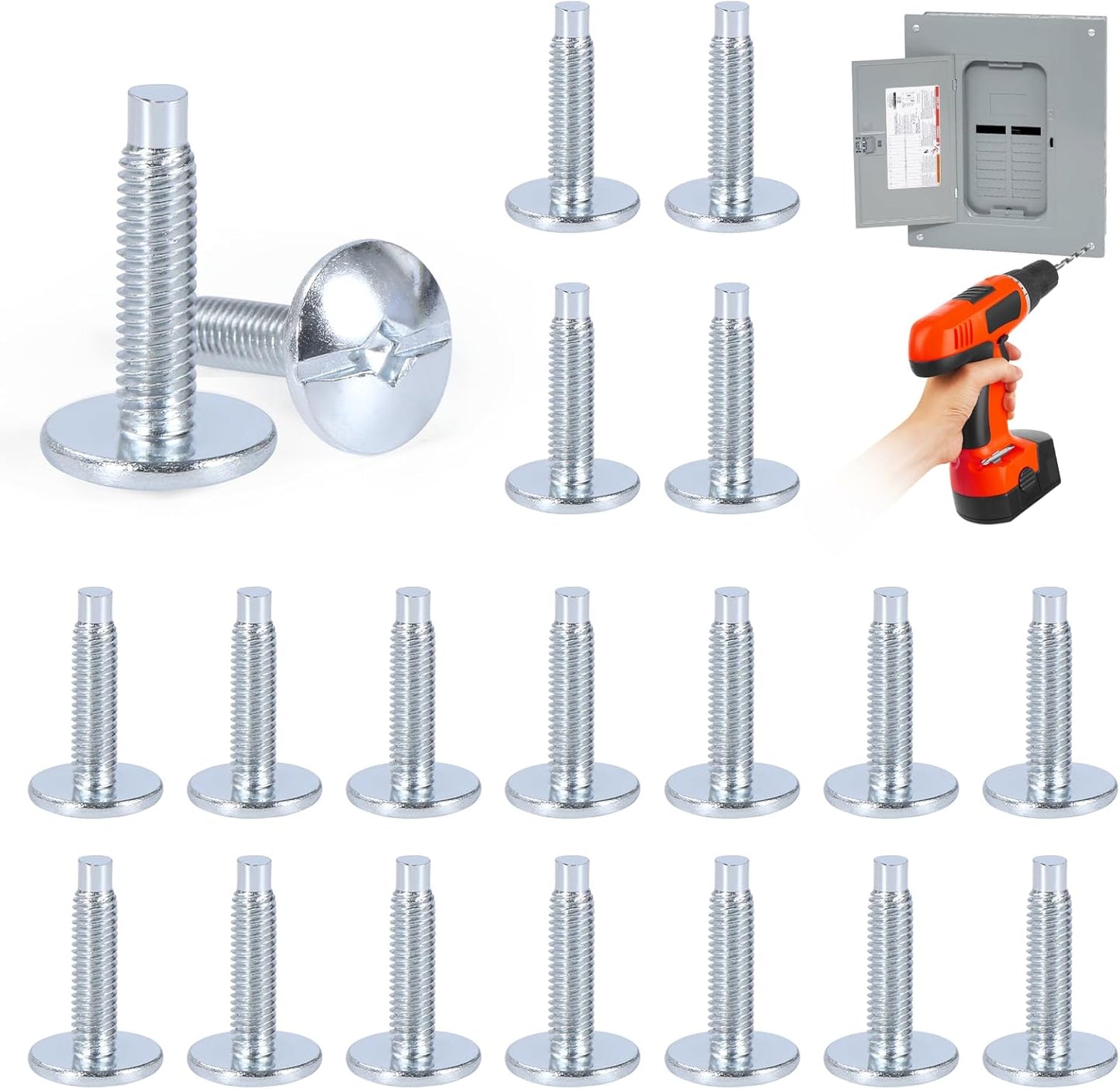Tornillos repuesto para cubierta central carga Square D S106