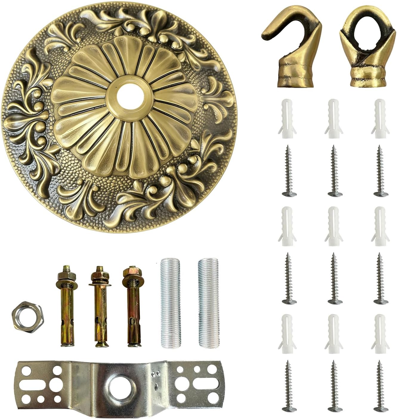 Kit dosel con collar tornillo latón B-03