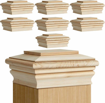 8 Tapas Cedro Kit Valla Madera 4x4pulg Resistente