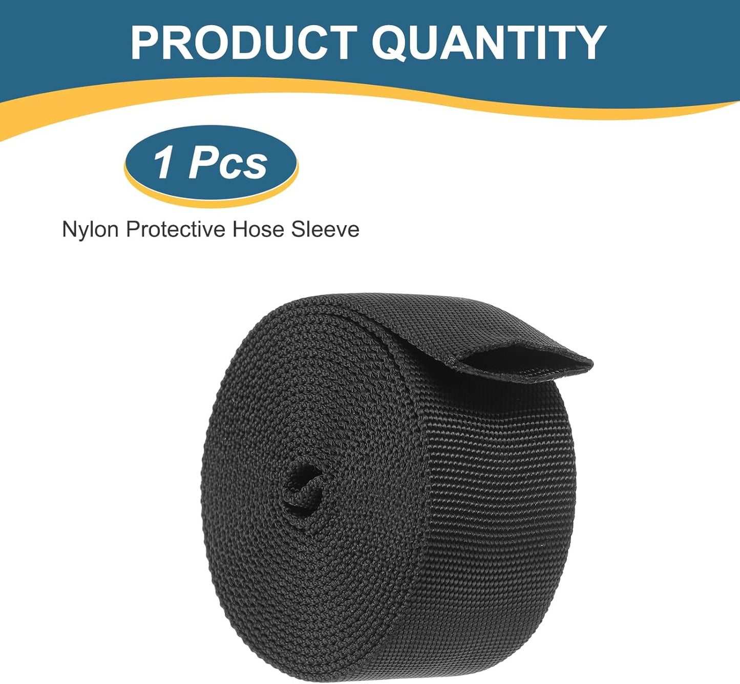 Funda protectora nailon manguera 0.9pulg cubierta cable 10ft