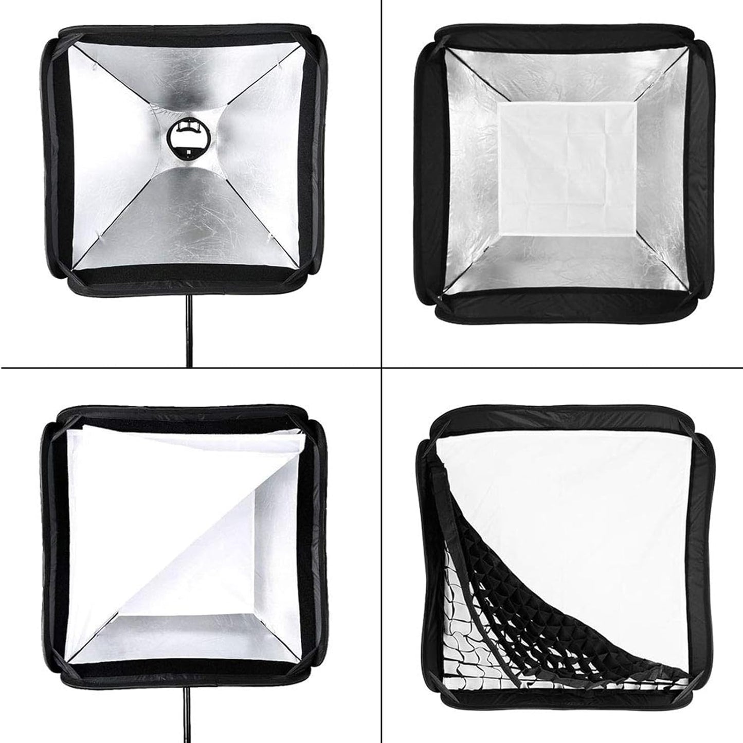 Softbox 32x32pulg rejilla soporte flash S2 Bowens estudio