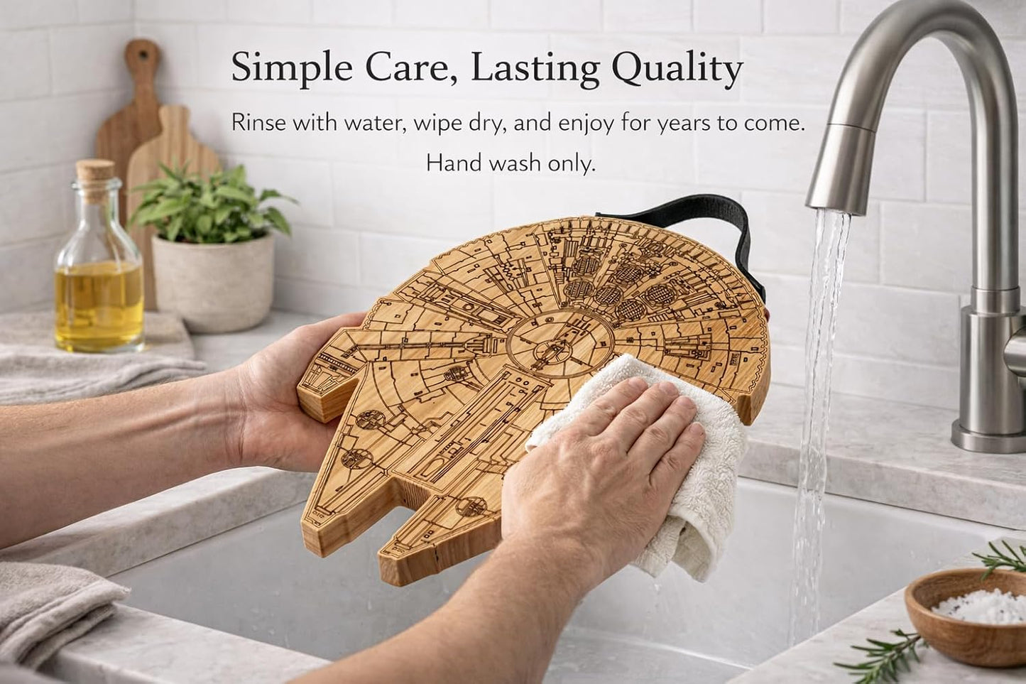 Tabla cortar madera no tóxica para cocina y servicio