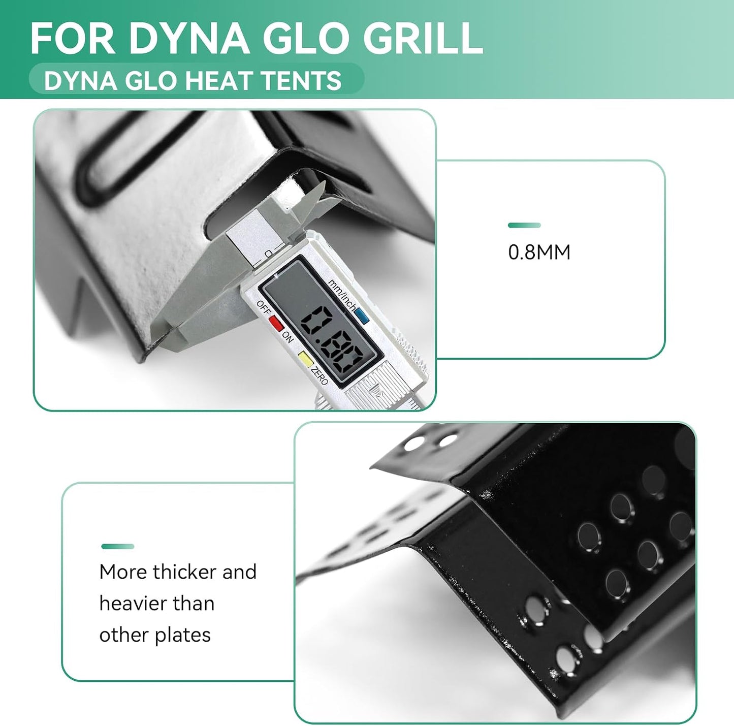 Repuesto placa calor parrilla Dyna-Glo 5 quemadores