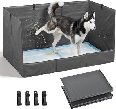 Caja de arena para perros plegable con paredes altas 33.5x23.6x15.9