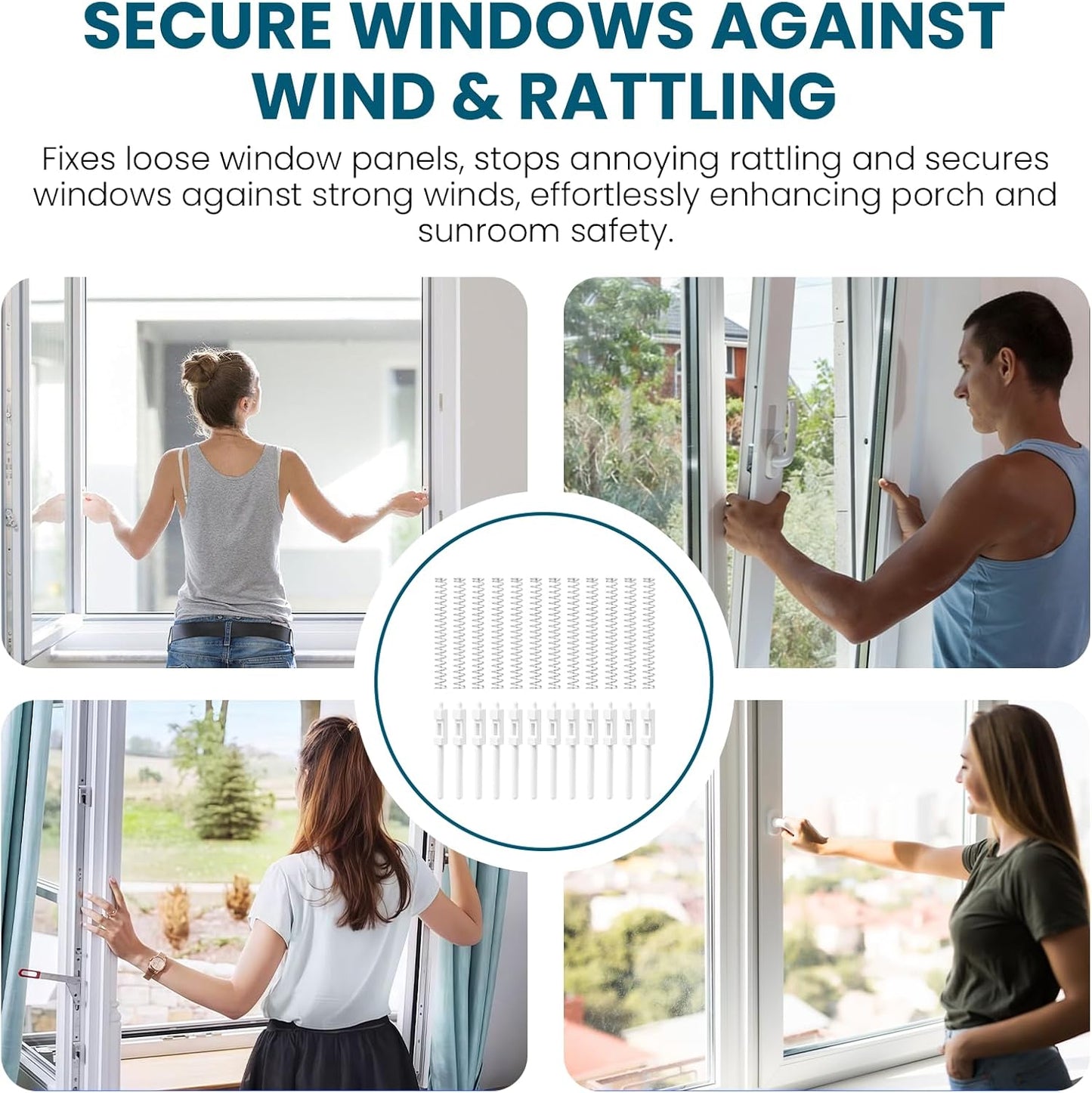 12 Pzas Perno Resorte Comp Eze Breeze Ventana