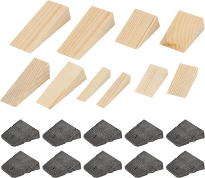 Set 20 Cuñas Mango Hacha Madera Acero