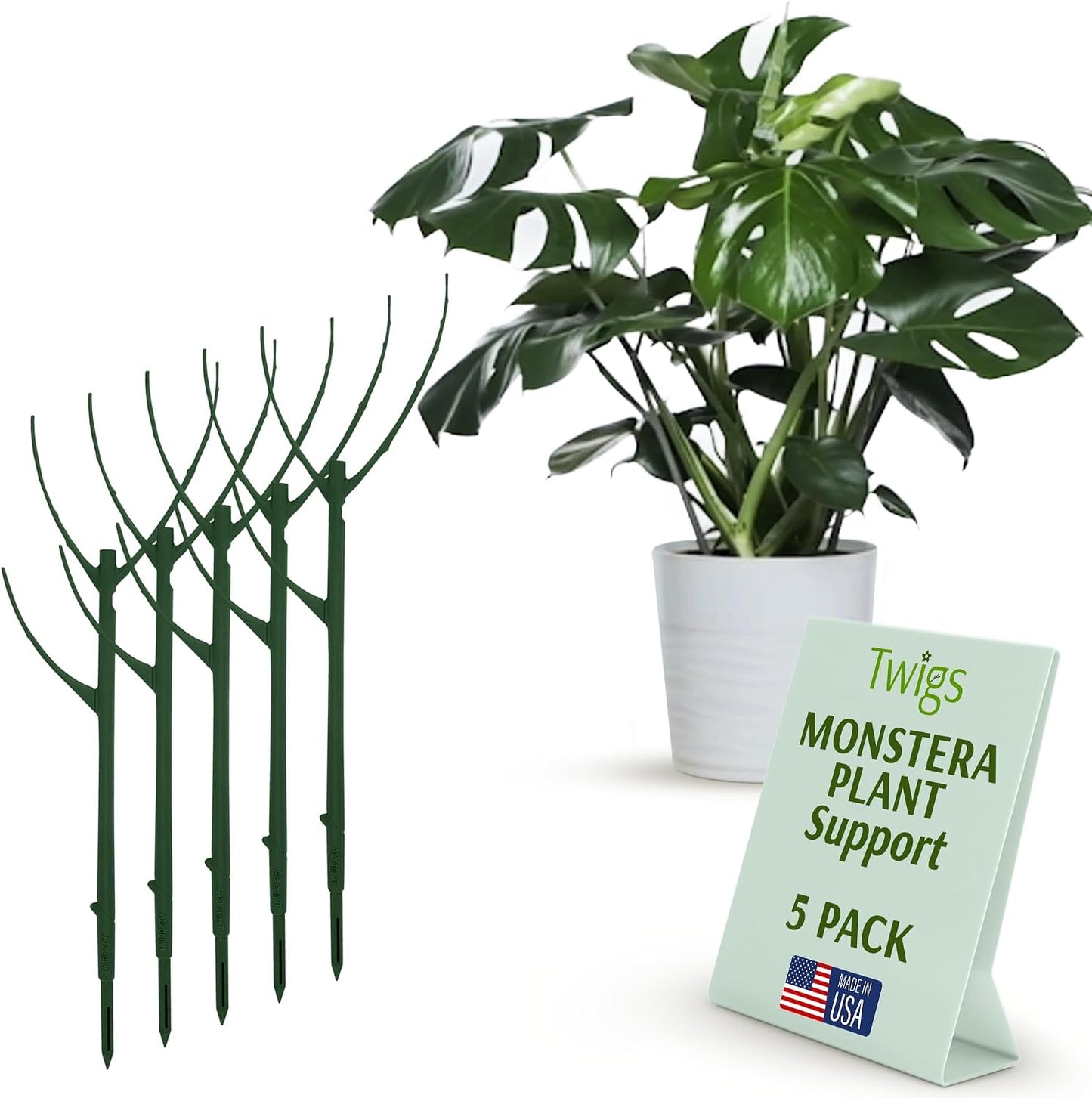 Estacas apilables soporte plantas Monstera interiores exteriores