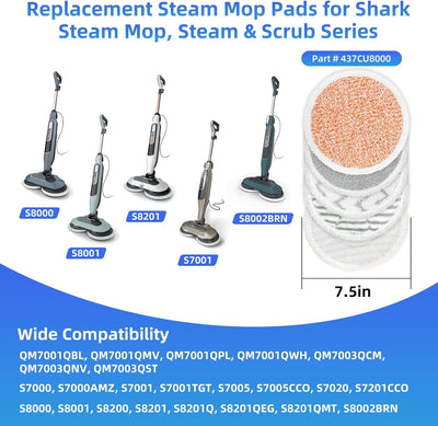 Almohadillas repuesto trapeador vapor Shark S8002BRN