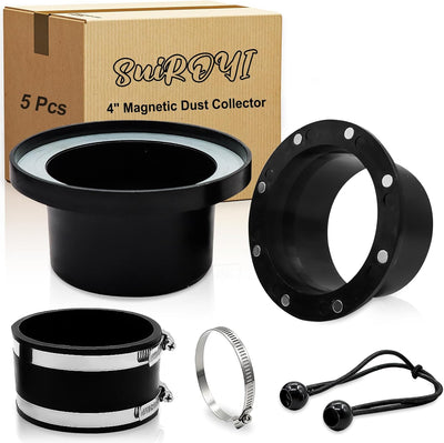 Kit colector polvo magnético 4pulg 8 imanes alta resistencia