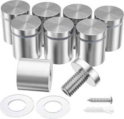 Soporte pared acrílico acero inox 1pulg