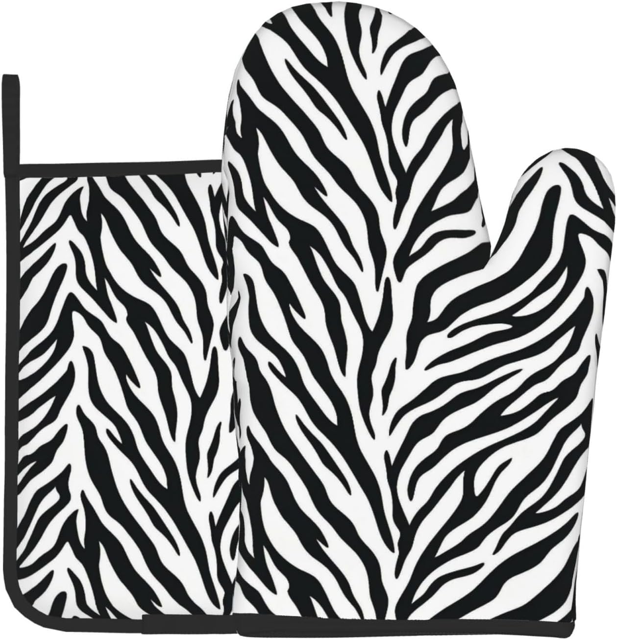 Guantes horno estampado zebra resistente calor cocina