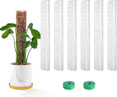 6 Postes Plástico 15pulg para Monstera y Plantas Trepadoras