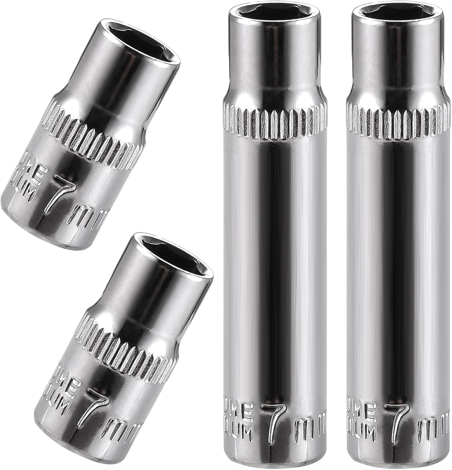 Set 4 Llaves Vaso 1/4pulg 6 Puntos Enchufes