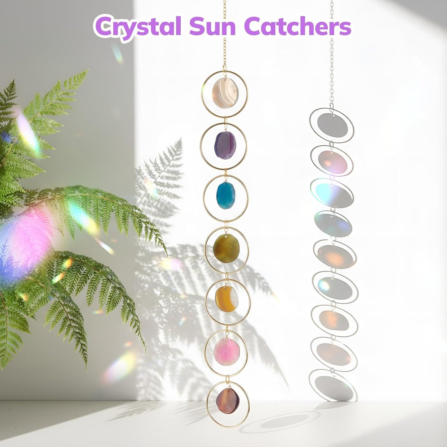 Atrapasueños cristal chakra para ventana hogar jardín