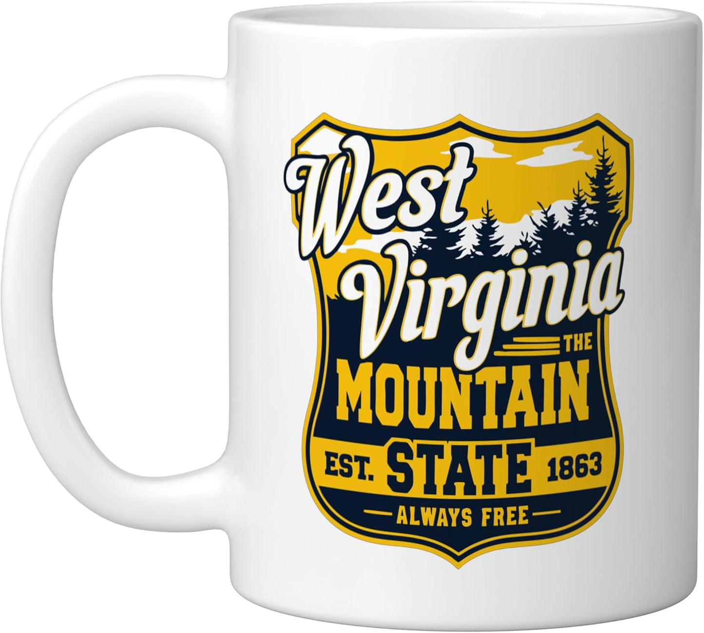 Taza Cerámica West Virginia Blanco