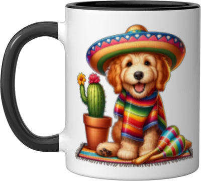 Taza Cerámica Cinco De Mayo con Maracas y Cactus