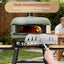 Puerta deflector horno pizza acero inox 16x4pulg madera resistente