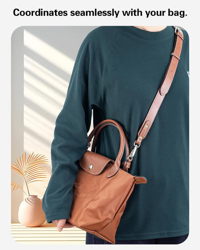 Correa cuero repuesto bolso Longchamp Le Pliage S/M ajustable