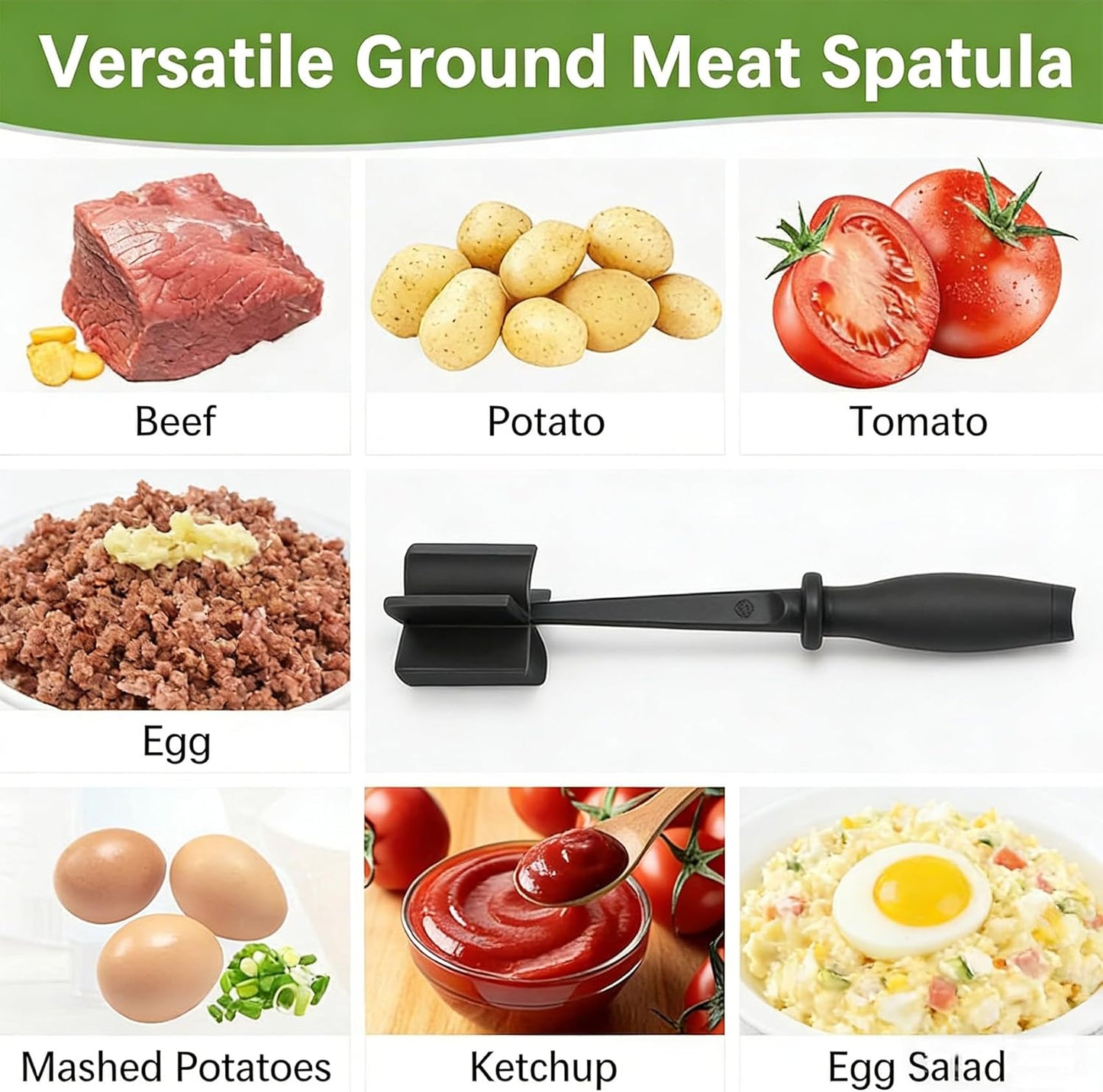 Triturador de carne molida antiadherente negro