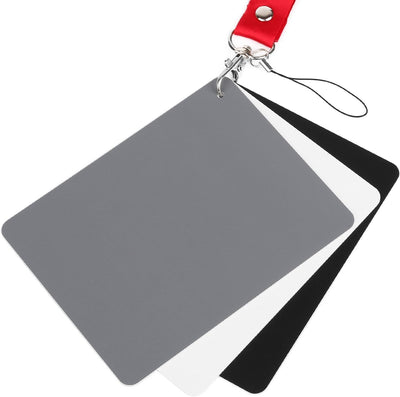 Tarjeta gris 5x4pulg para video DSLR y film 18% exposicion