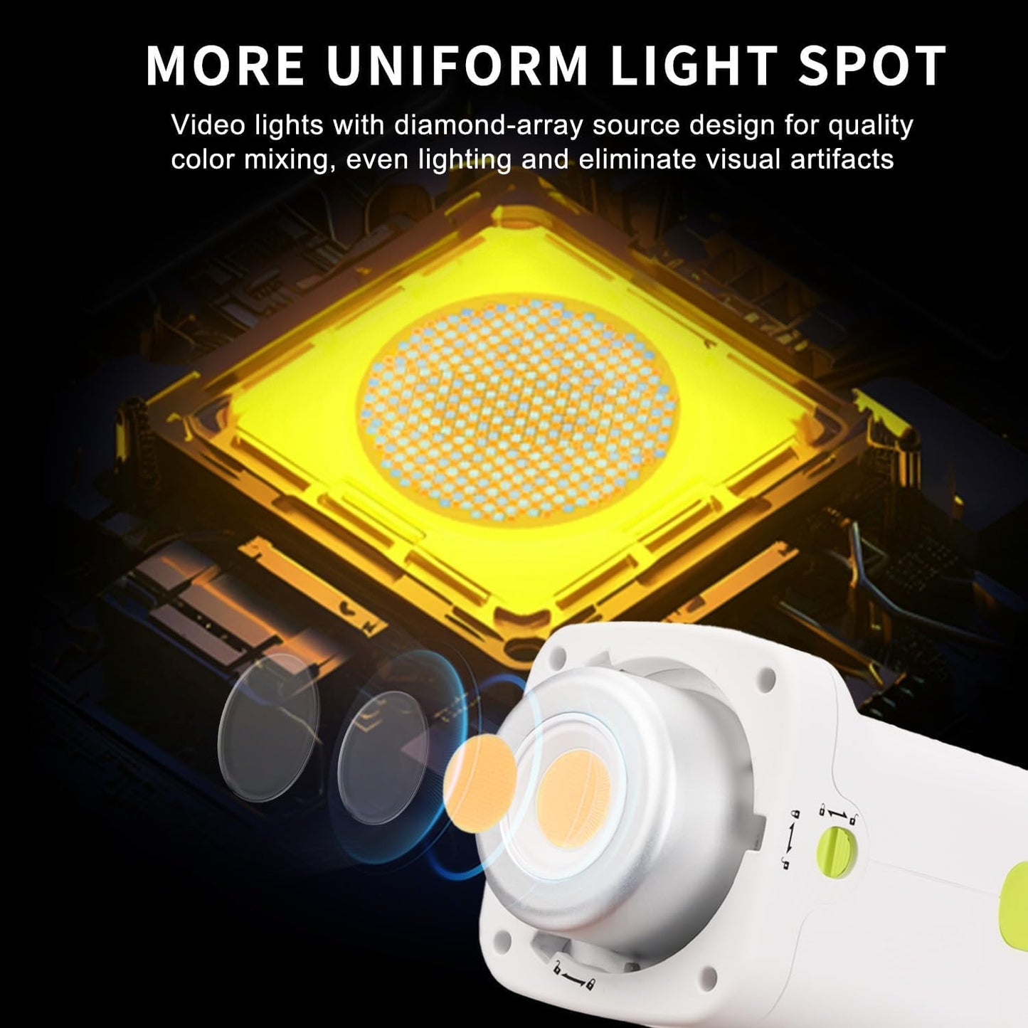 Luz LED COB bicolor 2700K-6500K CRI97
