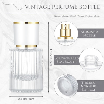 6 Botellas Vidrio Perfume 3.4oz Recargables Fabricantes