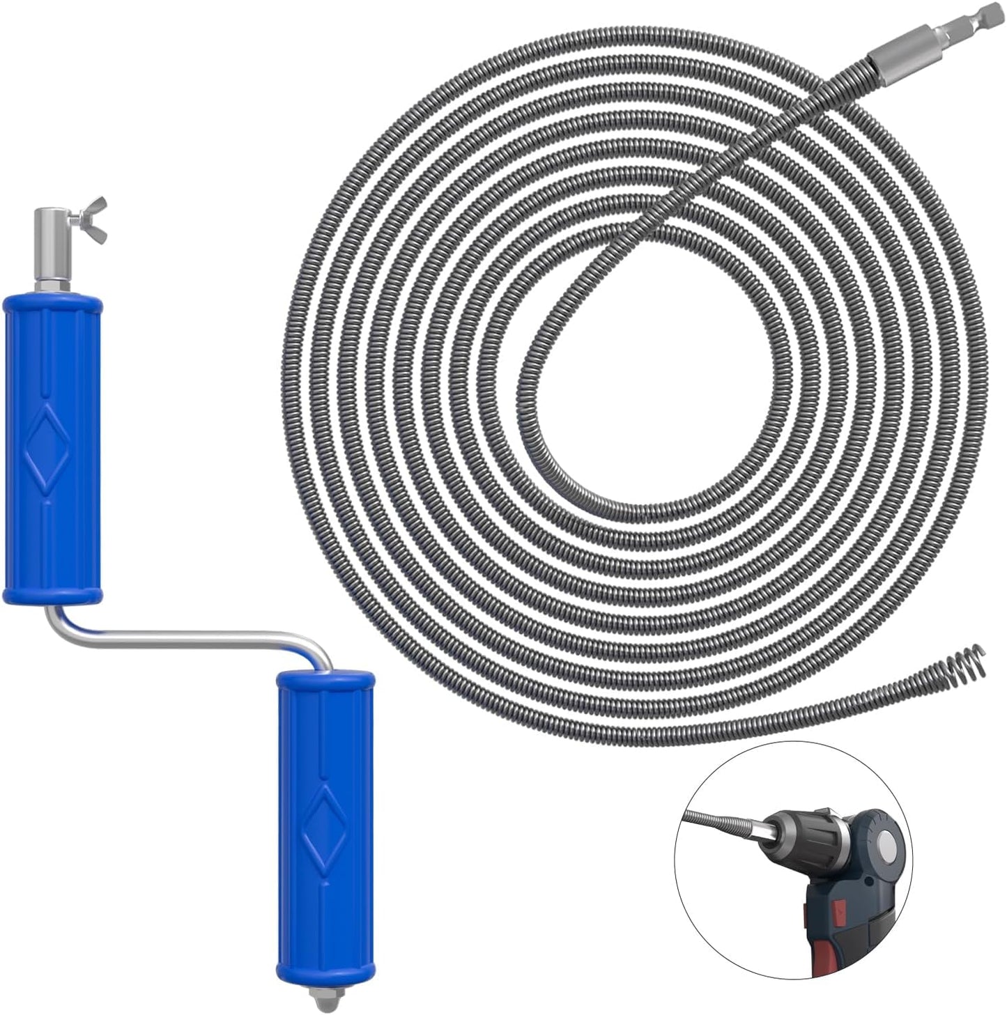 Serpiente drenaje 32.8ft accesorio taladro removedor obstrucciones