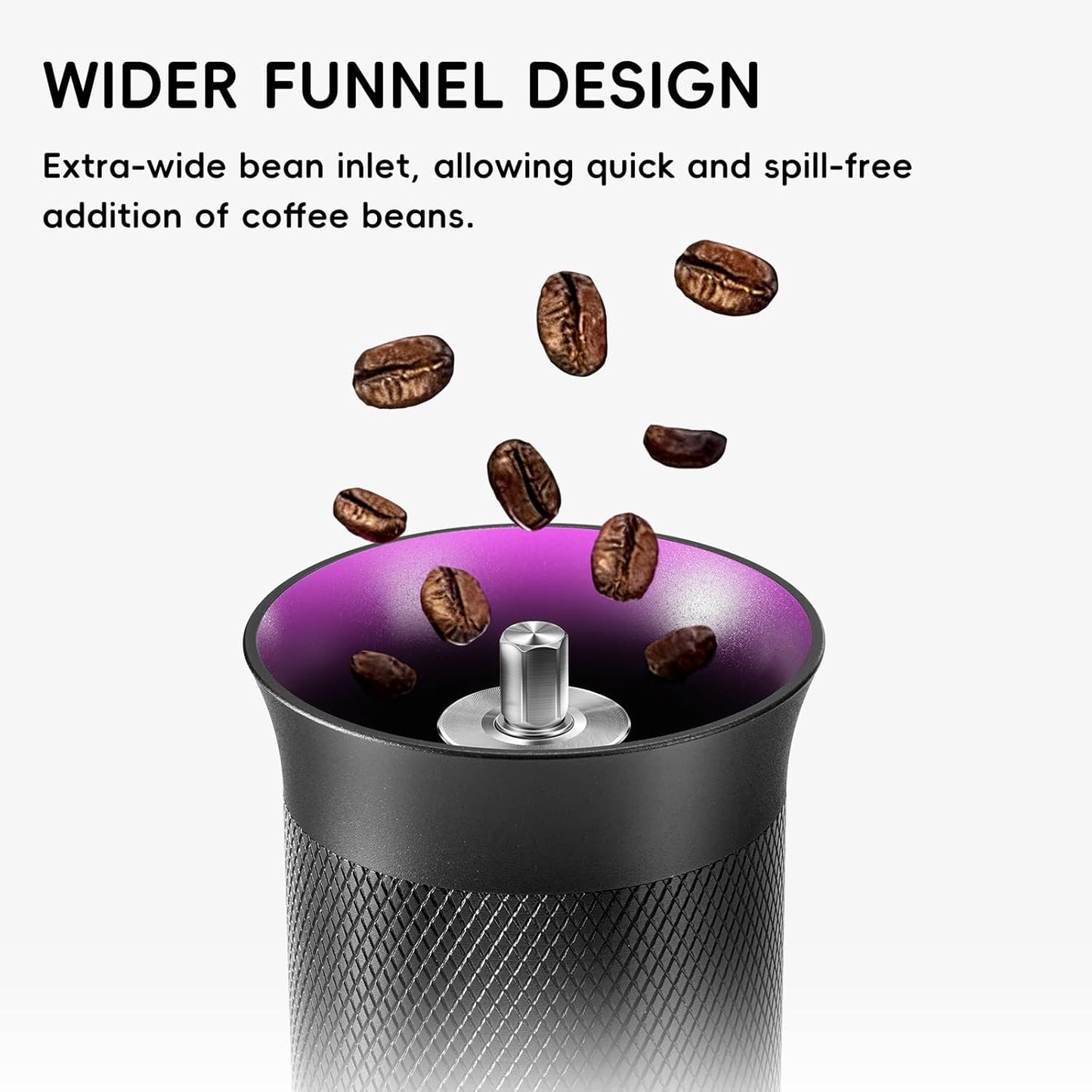 Molinillo café manual acero inox ajustable para prensa francesa
