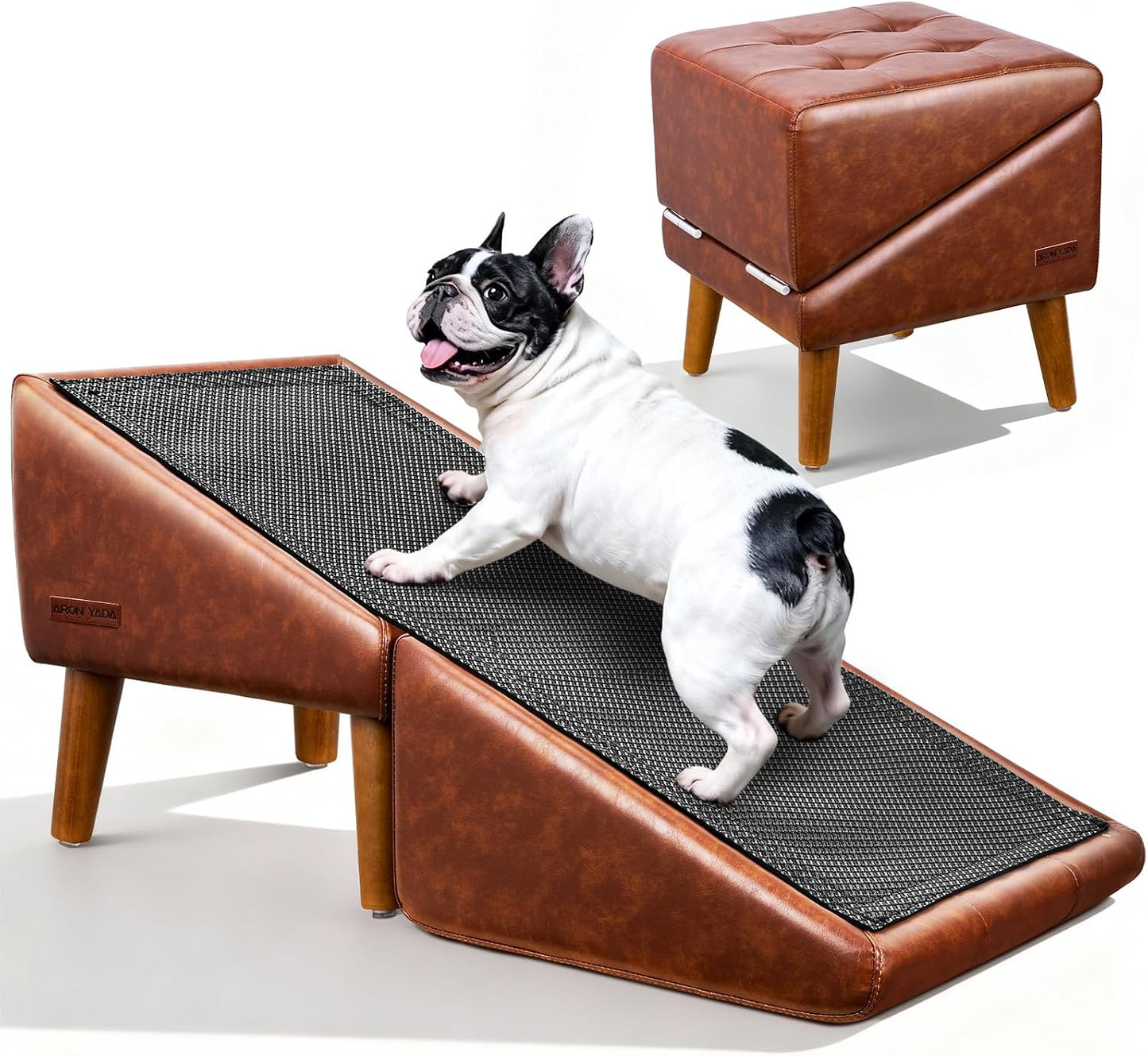Escalera mascotas 16pulg antideslizante rampa 2en1 plegable