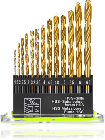 Set 13 Brocas Carburo Métrico Taladro Acero Inox