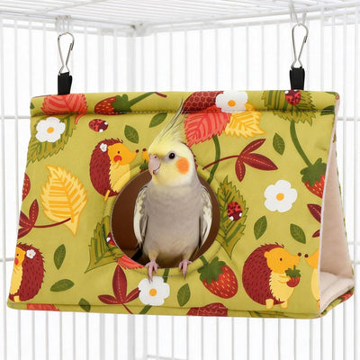 Casa nido pájaros invierno hamaca terciopelo cama mullida loros