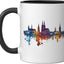 Taza cerámica Mainz negra/blanca