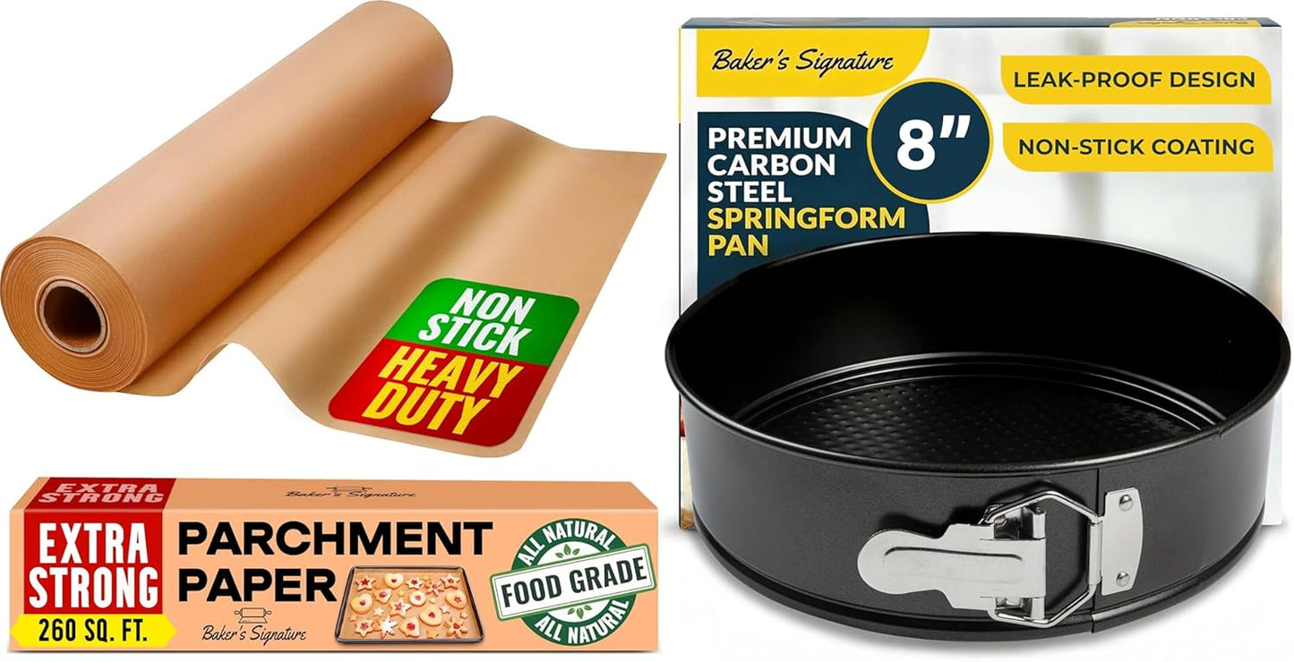 Molde para cheesecake de 8 pulgadas con base extraíble y diseño antifuga