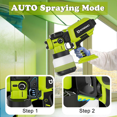 Pulverizador pintura inalámbrico comp Ryobi 18V 40.6oz 4 boquillas