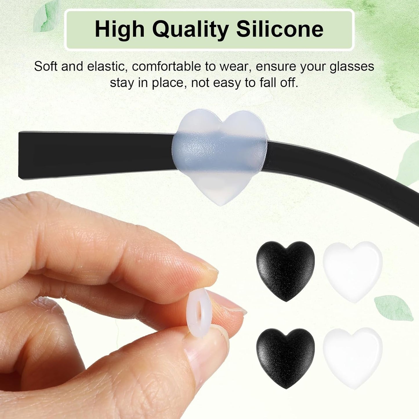 12 Pzas Agarres Silicona para Gafas Antideslizantes