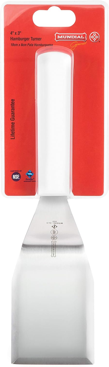 Turner hamburguesas 4x3pulg color blanco