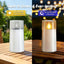 Velas solares LED impermeables 3x6pulg sensor atardecer exterior