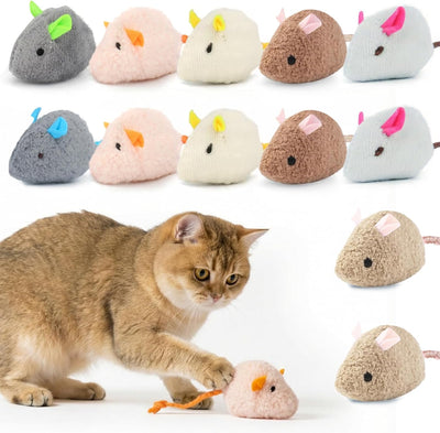 12 Ratones Gato 2.36pulg Hierba Gatera 7 Colores