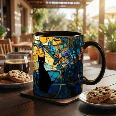 Taza de café con diseño de gatos, regalo para amantes de los gatos