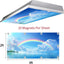 Pack 2 cubiertas luz fluorescente 2x4ft magnéticas para techo