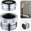 Adaptador grifo manguera jardín con aerador 3/4 pulg cromado