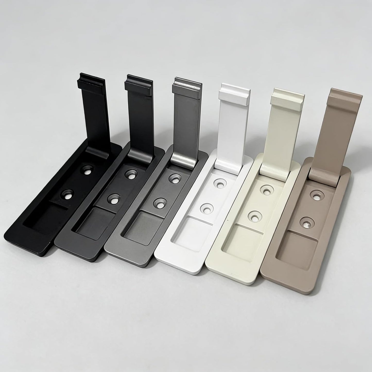 Manija bolsillo puerta ultrafina gris tirador rectangular