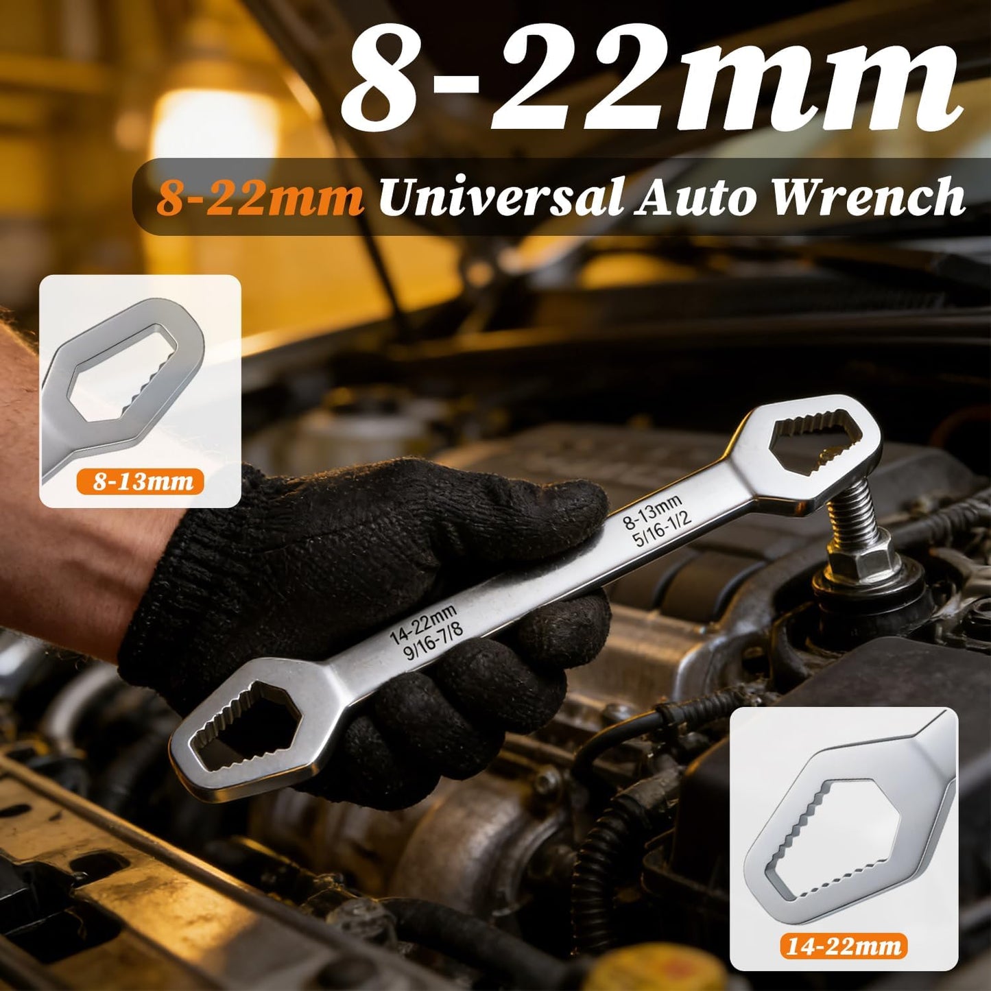 Llave universal autoajustable doble cabezal 8-0.866pulg