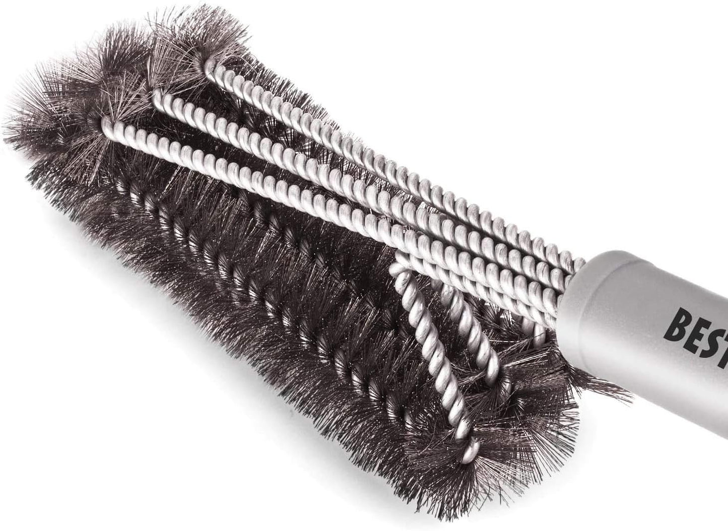 Cepillo parrilla acero inox 45,7 cm cerdas alambre mango suave